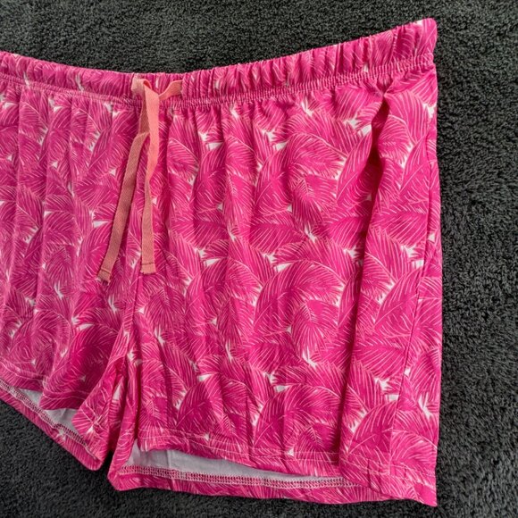 Simply Southern Shorts Women Pink Floral Beach Casual Short XL Drawstring - Picture 2 of 8